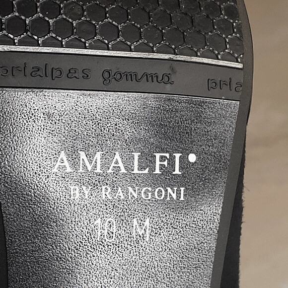 Ladies Amalfi Black Suede Pumps Size 10 Made in Italy - Picture 4 of 8